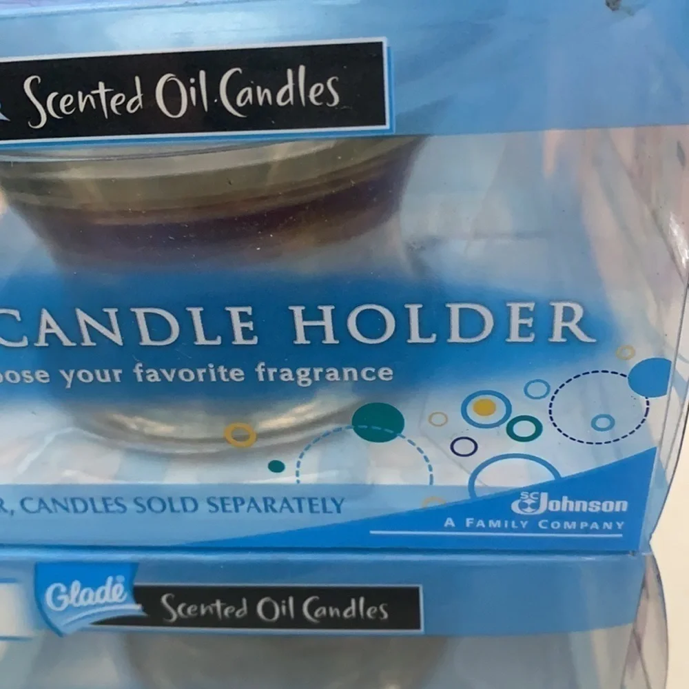 3/$20.  Glade Glass Candle Holder Bundle for Scented Oil